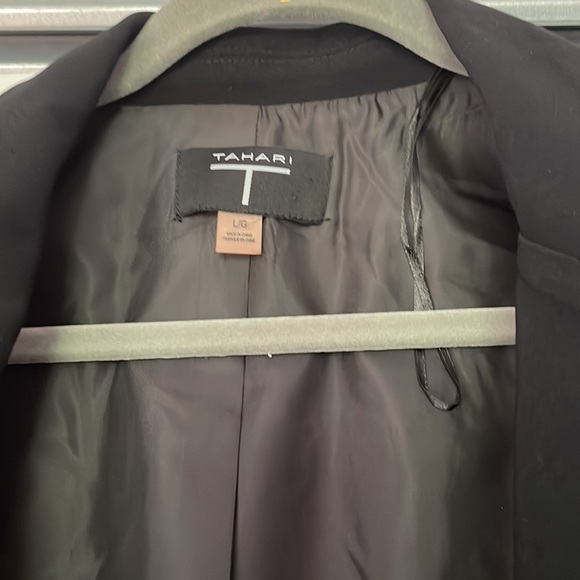 NWT Tahiti Black lined open blazer - Picture 2 of 4